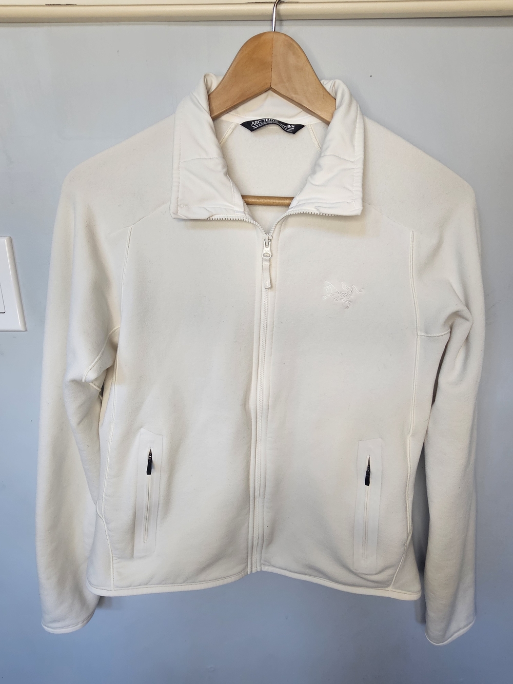 Arc'teryx Kyanite Women's Full Zip Fleece Jacket Size Medium Cream